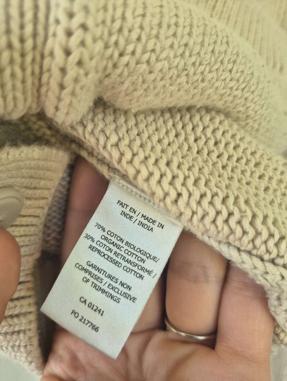 Organic Cotton Sweater By Contemporaine Par Simons Size Small - Picture 6 of 8